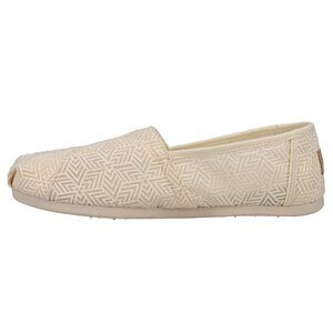 NWT TOMS Women's Alpargata CloudBound Loafer Flat, Natural Geo Mosaic Lace, 10